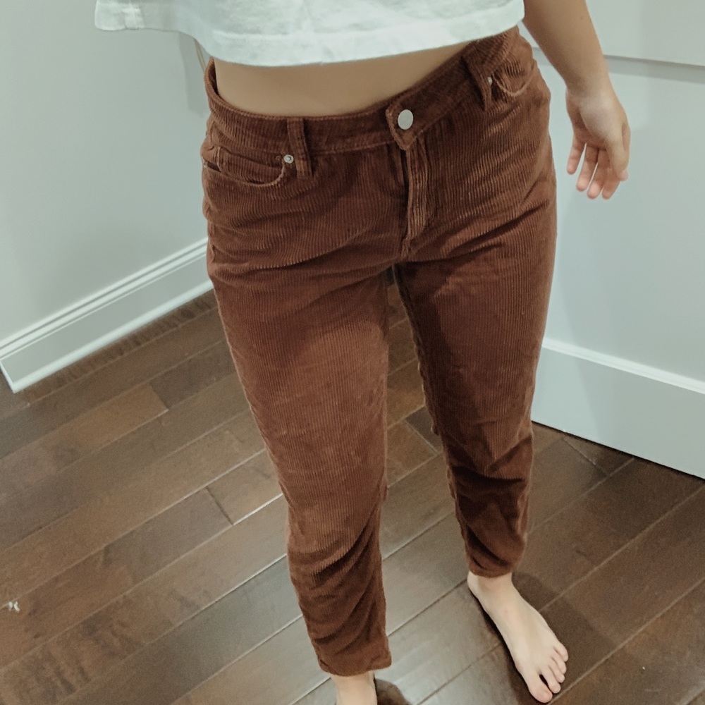 brown corduroy pants
